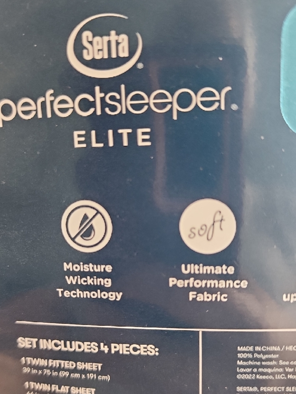 Serta PerfectSleeper ProChill Twin Sheet Set - White - Picture 4 of 8